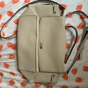 Kate Spade Cream Saffiano Leather Bag